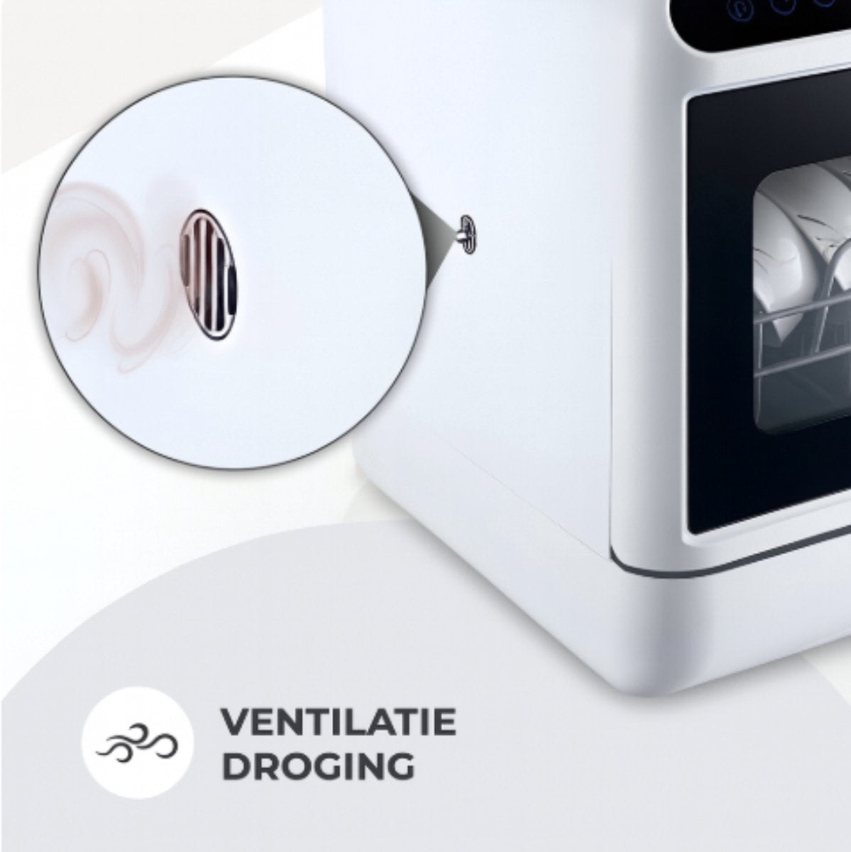 Livista Mini Vaatwasser - 4 Couverts - 46 x 41 x 46 cm - Digitaal Display