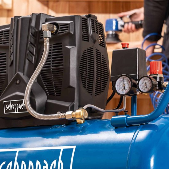 Scheppach Compressor Super Silent HC51Si - 5 bar - 50L - 1500W - Stille compressor (60dB) - Olievrij