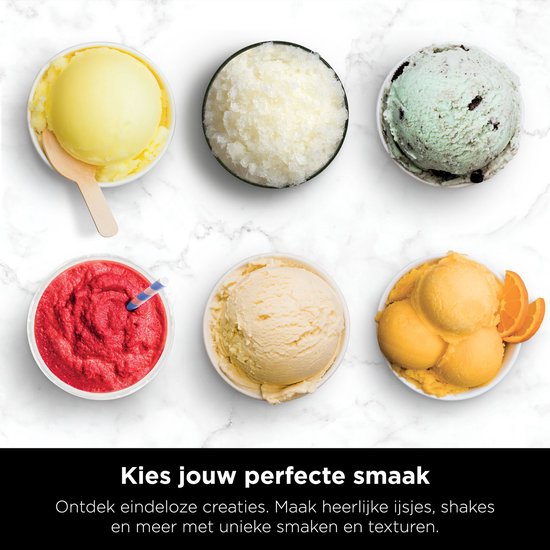 Ninja Creami Deluxe - 10-in-1 IJsmachine - Ice Cream Maker voor Roomijs, Milkshake, Slushi, Smoothie Bowl en meer - Foodi - NC501EU