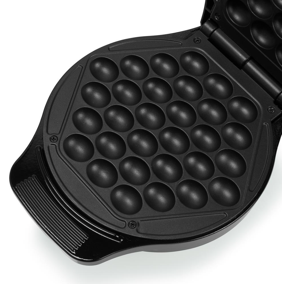 Princess Bubbelwafelijzer - Zeshoekige Bubbelwafels - 18 cm Bakoppervlak - Zwart