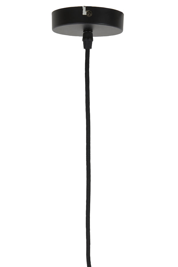 Light & Living PACINO Hanglamp Ø50x51,5 cm – Zwart Rotan – Modern & Natuurlijk Design – E27