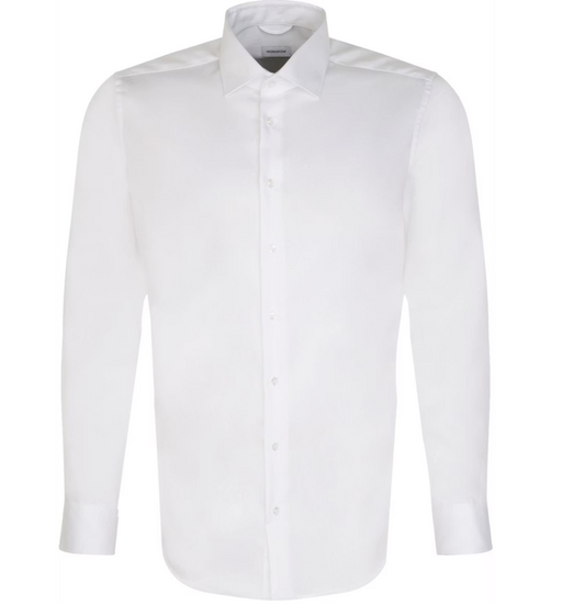 Seidensticker Business Overhemd Heren | 100% Katoen | Maat XL | New Kent Kraag | Slim Fit of Regular Fit | Wit