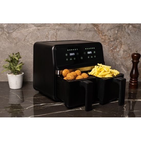 NEXXT CO231025 - Airfryer - Zwart - 2200 W - Aantal frituurmanden: 2 - 4L-4L