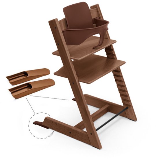 Tripp Trapp stoel van Stokke, Warm Brown - verstelbare, converteerbare stoel voor peuters, kinderen en volwassenen - handig, comfortabel en ergonomisch - klassiek ontwerp