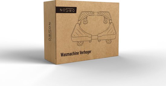 Noswo Wasmachine Verhoger - Tot 300 KG - Verstelbare Multitool - Anti Vibratie Dempers - Ook geschikt voor Vaatwasser, Koelkast, Vriezer en Droger - 45/63 x 11/13 cm