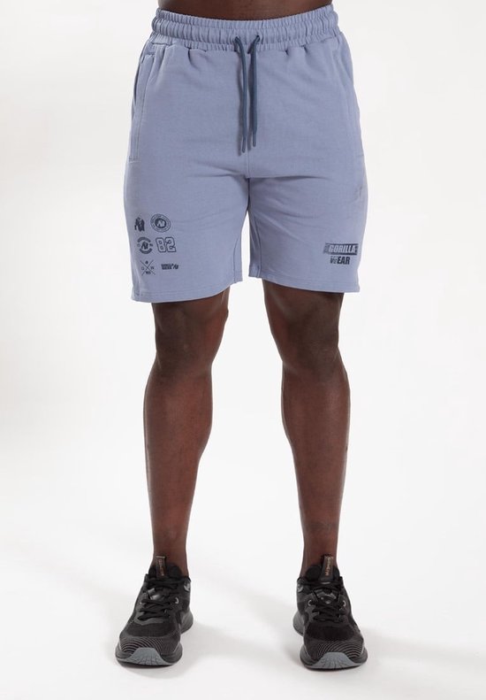 Gorilla Wear Lopez Shorts - Stonewash Blauw - 3XL