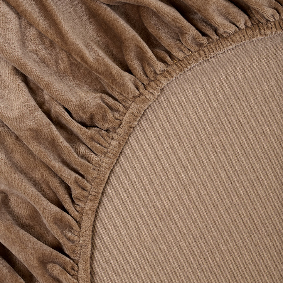 Sjumo Splittopper Hoeslaken Silky Smooth - 180 x 200/210 cm - Timeless Taupe