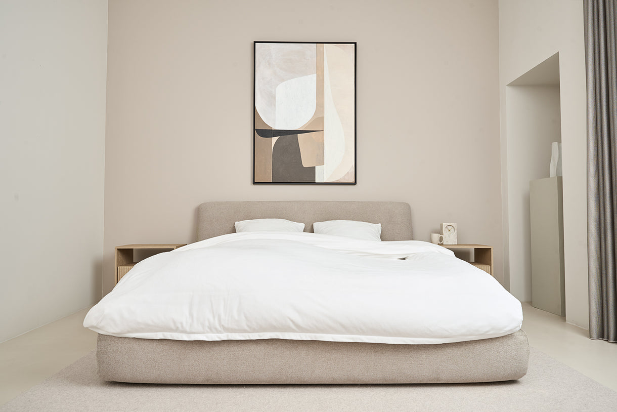 SJUMO Silky Smooth - Fresh White - Dekbedovertrekset - 220 x 200cm