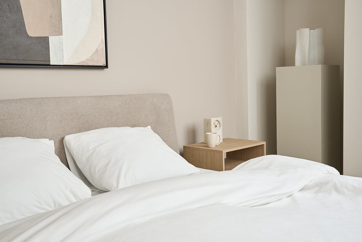 SJUMO Silky Smooth - Fresh White - Dekbedovertrekset - 220 x 200cm