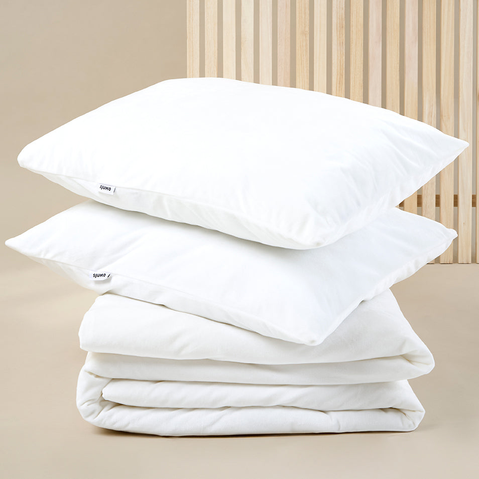 SJUMO Silky Smooth - Fresh White - Dekbedovertrekset - 220 x 200cm