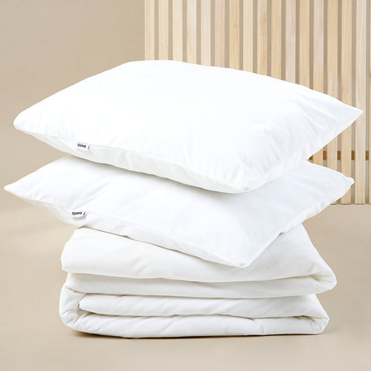 SJUMO Silky Smooth - Fresh White - Dekbedovertrekset - 220 x 200cm