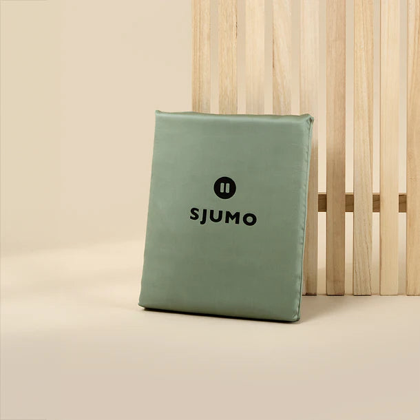 Sjumo – Tencel Sateen Hoeslaken – 90x200 cm – Sage Green Tencel & Katoen-Satijn – Hoogwaardige Glans & Zijdezacht – Antiallergisch & Ademend – Luxe Hotelkwaliteit Comfort