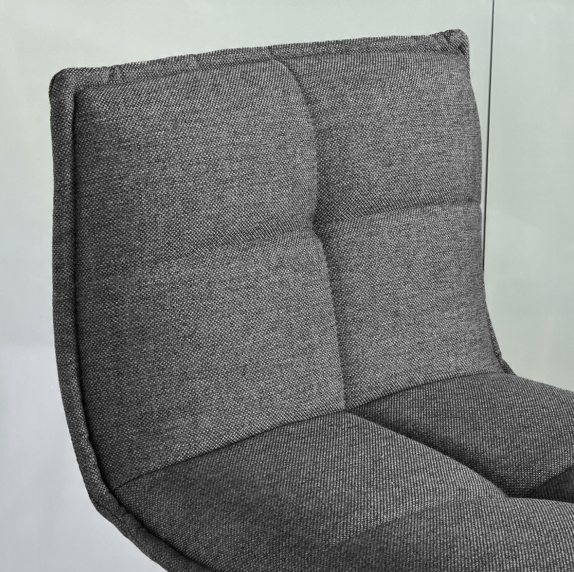 SoBuy Barkruk FST45-DG - 360 Graden Draaibaar - 48 x 48 x 97 cm - Donkergrijs