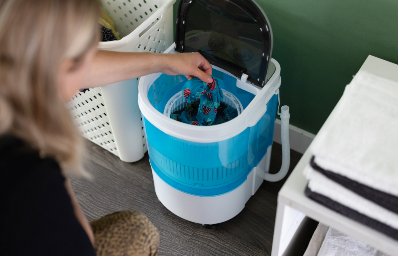 Nexxt Home Mini Wasmachine - Tot 2.6kg Was - 35 x 34.5 x 56.5 cm - Wit