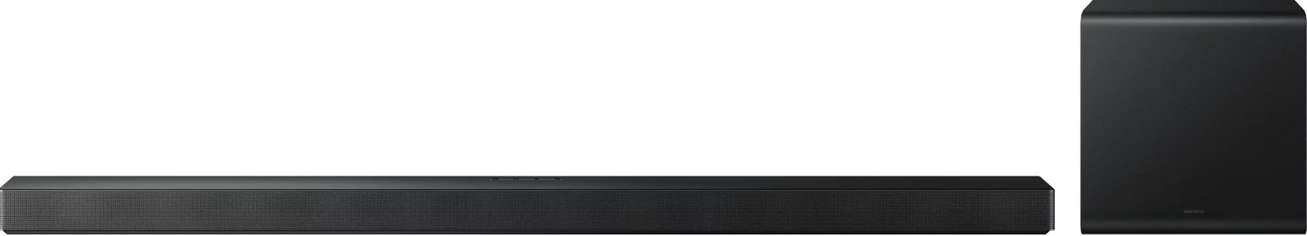 Samsung - Q-Series Soundbar & Draadloze Subwoofer - HW-QS700F - Cinematic Dolby Atmos - Q-Symphony & SpaceFit Sound - Zwart Metaal & Kunststof