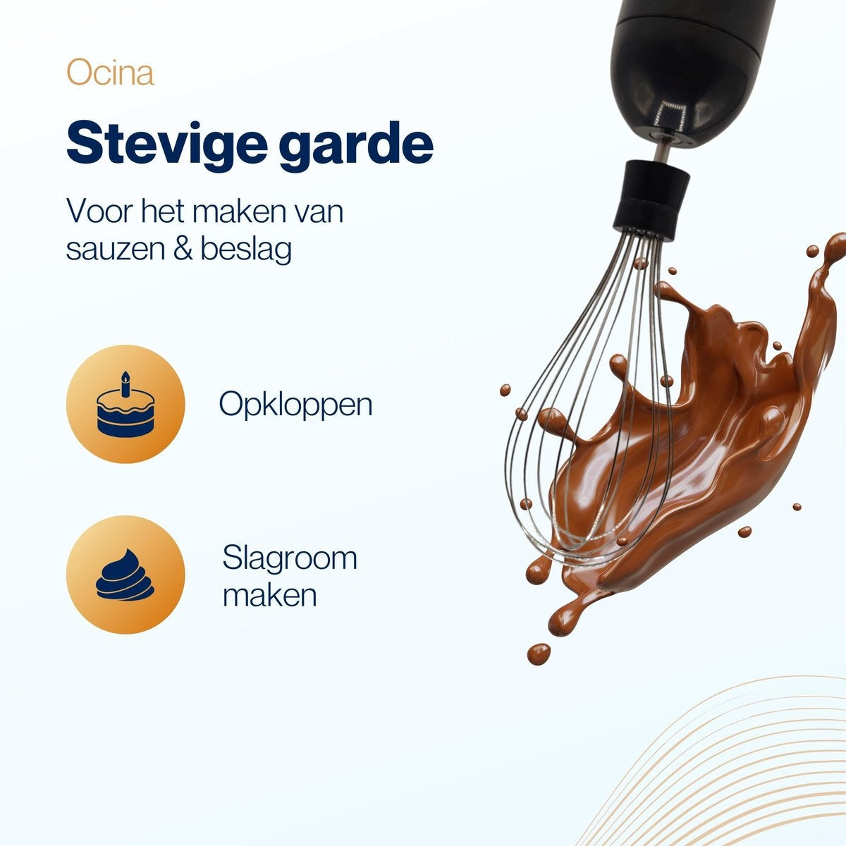 Ocina Staafmixer Set - 5-in-1 Mixer met Hakmolen - 800W - 600ML - RVS/Zwart