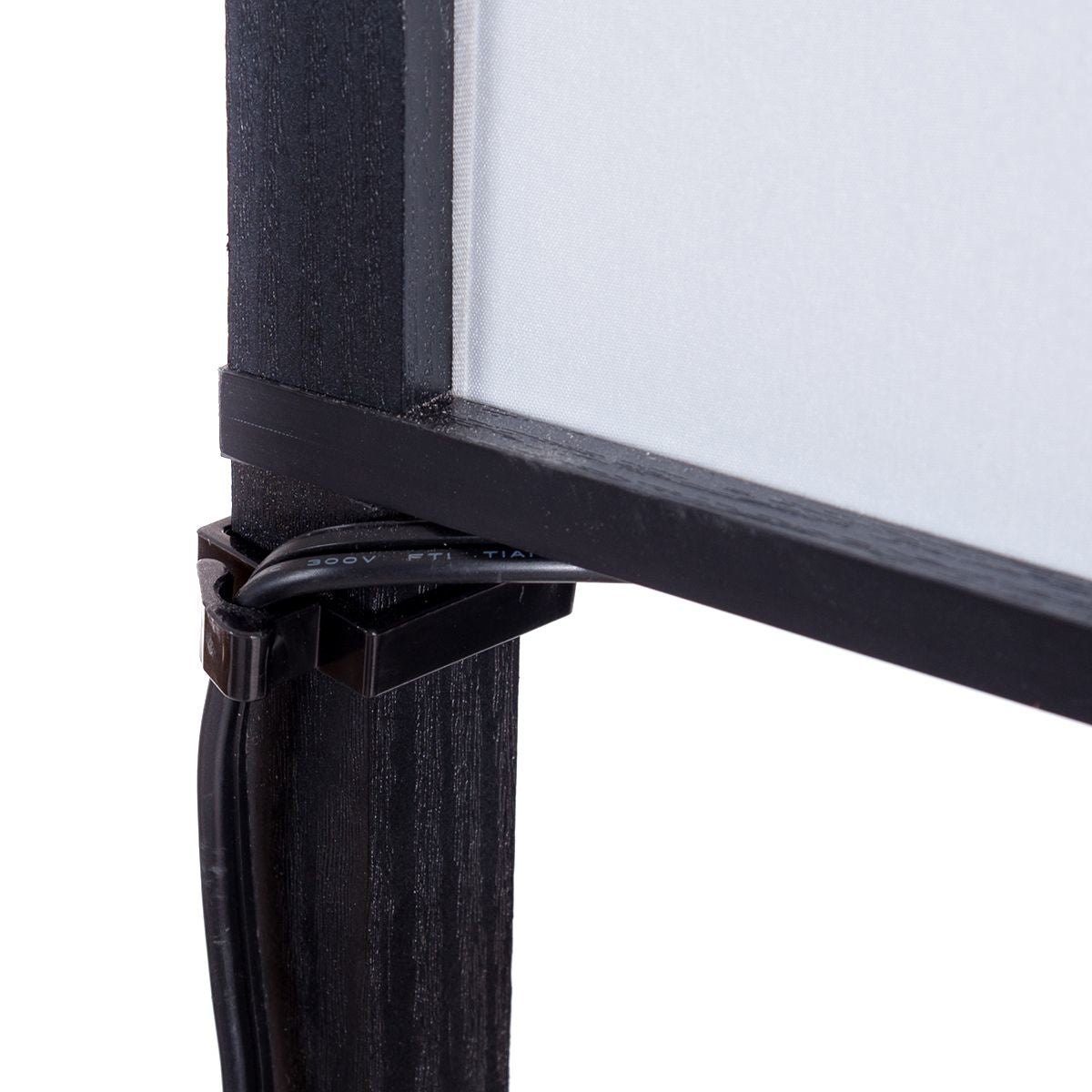 Coast Design Vloerlamp met legplanken | Houten Frame | zwart | 26 x 26 x 160 cm