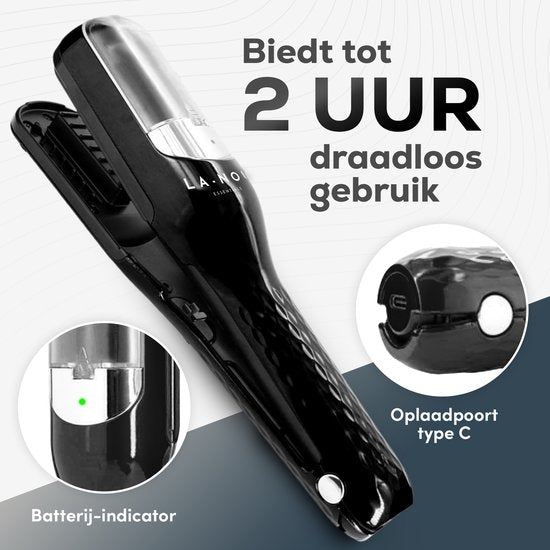 La Nou Split Ender – Verwijdert Gespleten Haarpunten – Draadloos – Inclusief Accessoires