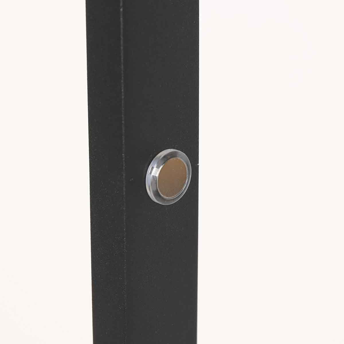 Steinhauer - vloerlamp - Ringlux - zwart - metaal - Ø 25cm - LED - 4138ZW