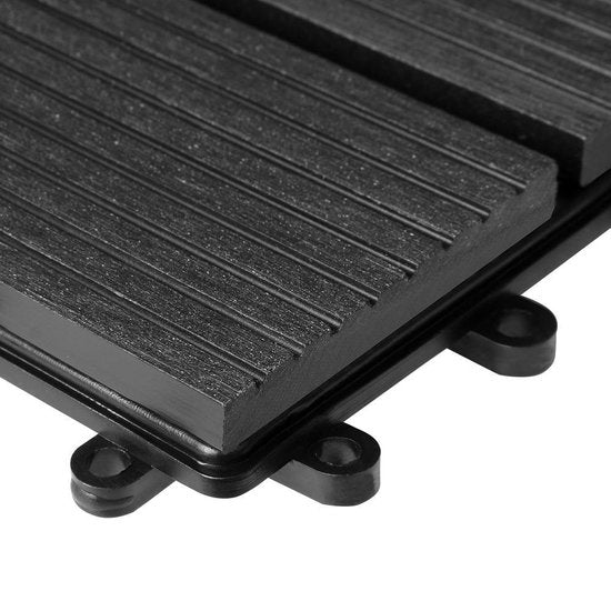 WPC Vlondertegels - Klassiek Insteeksysteem 30x30cm - Antraciet
