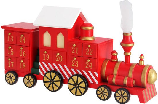 Adventskalender Locomotief - Laden om zelf te vullen - Herbruikbaar