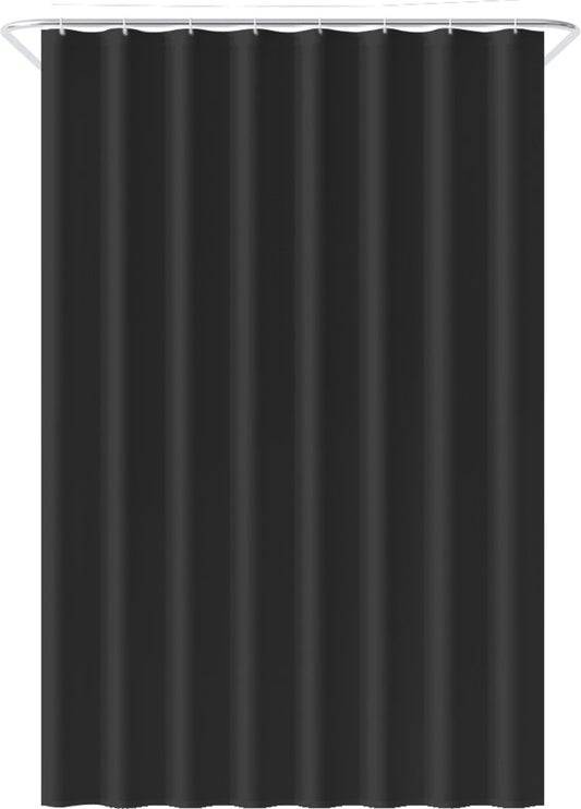 Loti Living Douchegordijn Anti Schimmel – Zwart - Inclusief ringen – Waterdicht - Polyester - Douchegordijn 120x200 cm