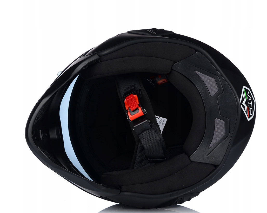 Vito Motorhelm Bruzano - Open Face Jethelm met Zonnevizier - Maat M (57-58 cm) - Mat Zwart