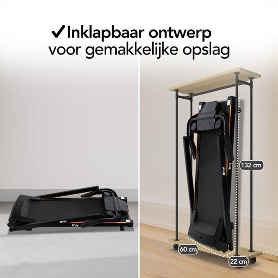 Infinity Goods Loopband - Inklapbaar - Wandelband - 12 Programma’s - Incl. Tablethouder - Hellingsfunctie - t/m 12 km/u