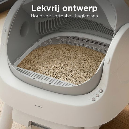 TrevoPet® Kattenbakmat - Waterdichte Kattenbak Mat voor Zelfreinigende Kattenbak - Krasbestendige Kattenmat - Binnenmat Oxford Stof - Beschermmat - 41x40cm