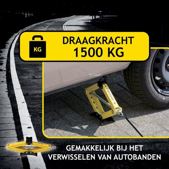 Dunlop Krik - Mechanisch - Hefvermogen 1,5 Ton - Lifthoogte 26-38 cm