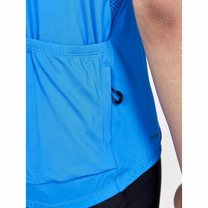 Craft Fietsshirt - Korte Mouwen - Maat S - Lichtblauw