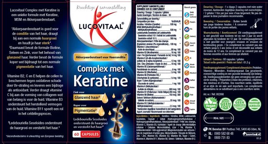 Lucovitaal Complex met Keratine 60 capsules
