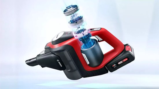 Bosch - Unlimited 8 - ProAnimal - BCS8214ANM - Steelstofzuiger - Zwart/Rood
