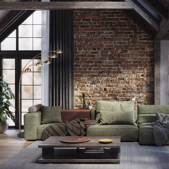Bronzen vloerlamp Pentra 4855BR, 5-lichts van Mexlite met marmeren voet, verstelbare armen en kantelbare reflectoren, moderne retro stijl, hoogte 210 cm en reikwijdte 100 cm
