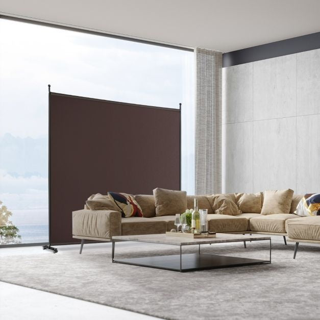 Coast 184 x 184 cm Ruimteverdeler op Wieltjes Scherm met een Paneel Opvouwbare Scheidingswand - Woonkamer - Slaapkamer