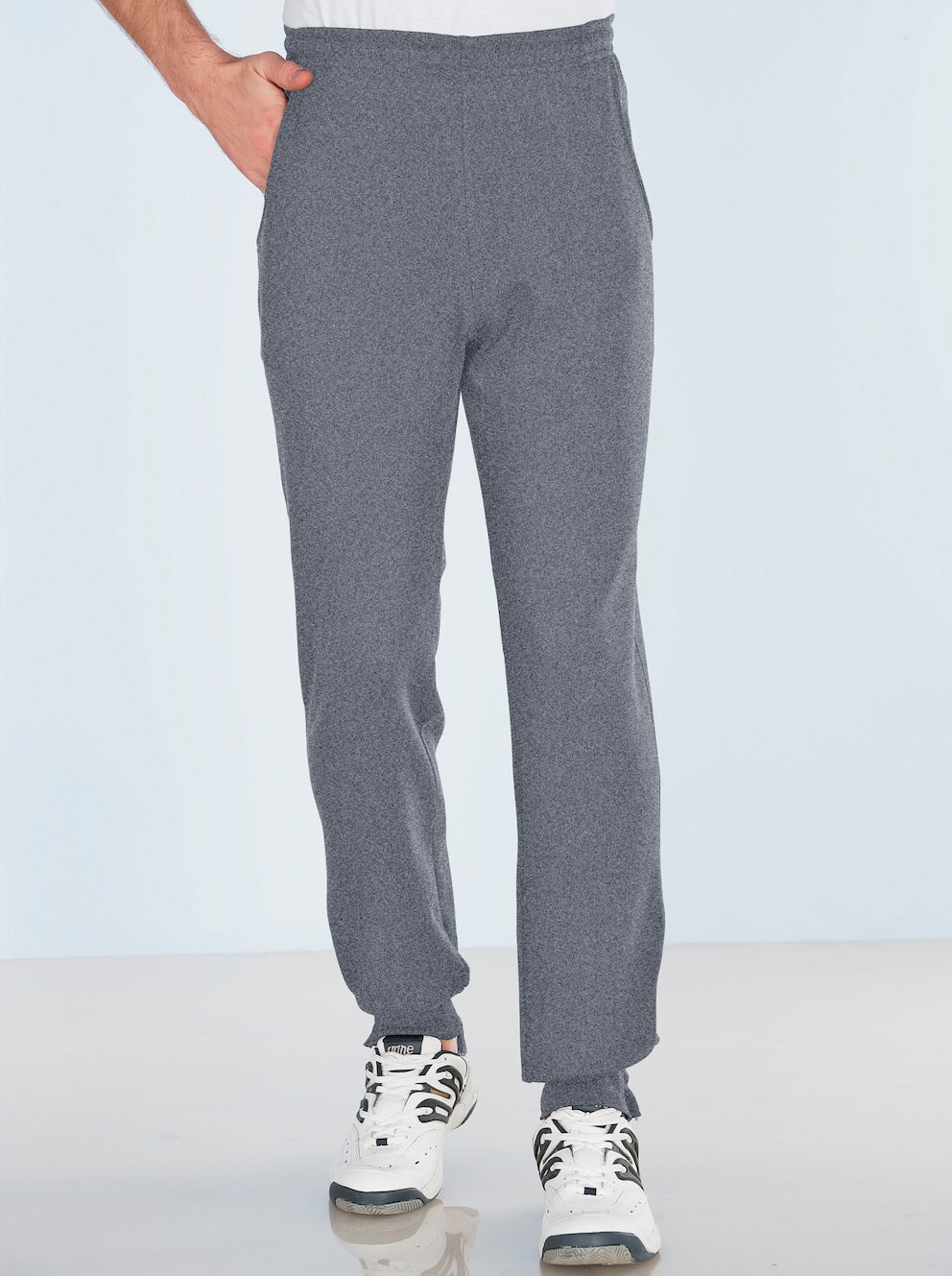 casual broek grijs - maat L