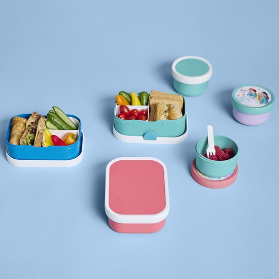 Mepal Lunchbox Campus - 750 ml - Broodtrommel met vakjes voor kinderen - Geschikt voor 4 boterhammen - Paw Patrol Pups