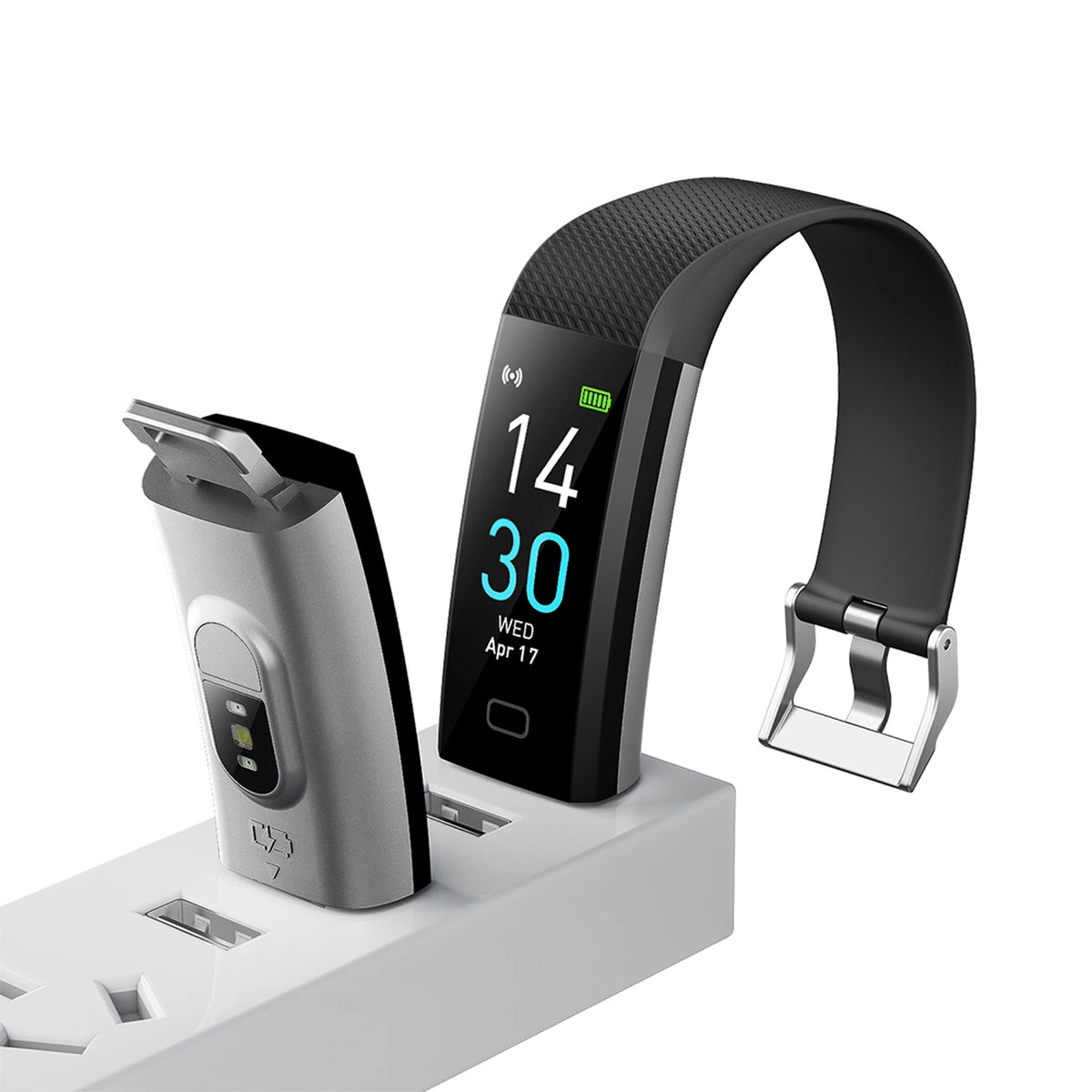 Fittek S5 Activiteitentracker - Zwart - 0.96" TFT, IP68, Bluetooth 5.3
