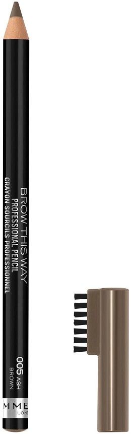 Rimmel Brow This Way Wenkbrauwpotlood - 005 Ash Brown - 1,4 g - Voor Dames