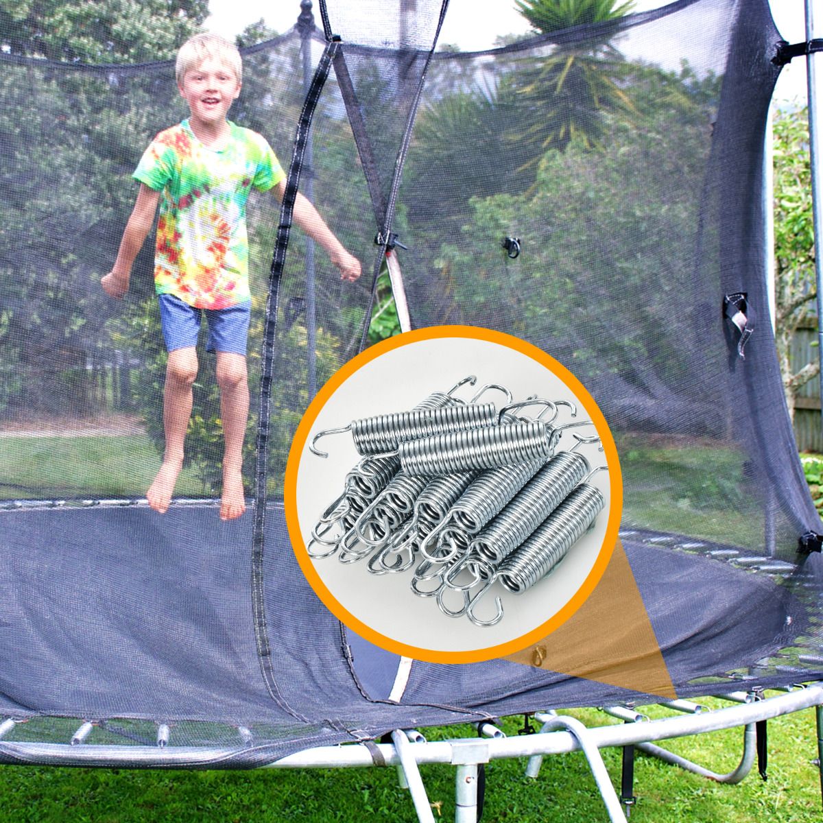 Coast Springveren voor Trampoline - 20 stuks - 14 cm - RVS