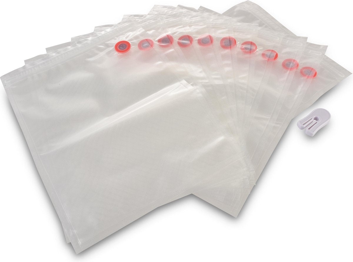 Solis Ziplock Vacuümzakken - 26 x 35 cm - Vacuumeerzakken - 10 stuks
