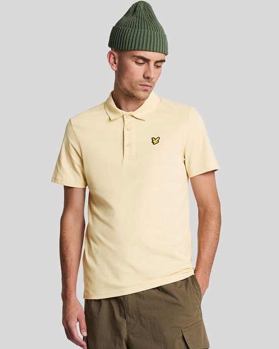 Lyle and Scott Sport SS Polo Heren Beige - Maat S