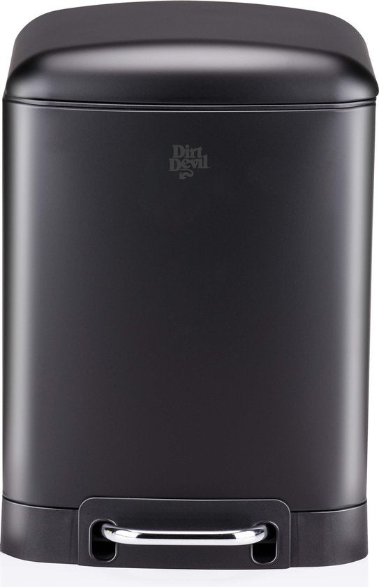 Dirt Devil Pedaalemmer 6 Liter - Prullenbak Badkamer - RVS - Zwart