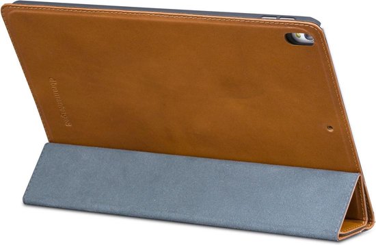 dbramante1928 iPad Air 10.5 2019 Bookcase Hoes – Echt Leer – Cognac – Luxe Beschermhoes