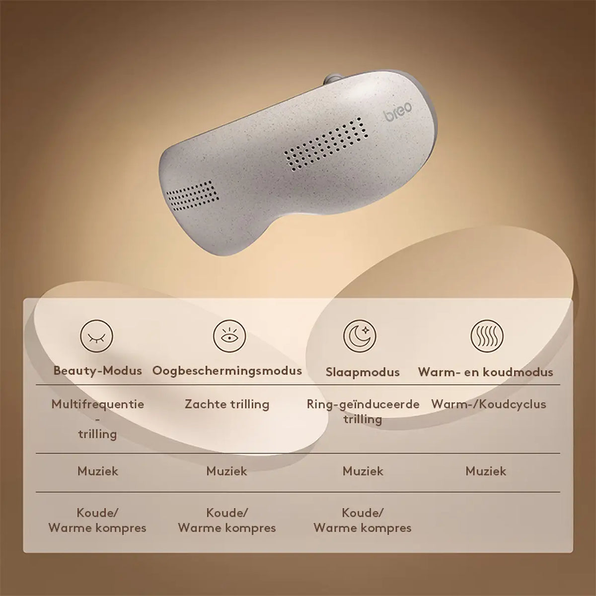 Breo Seek Pro Eye Massager with Heat and Compression – Air Pressure, Bluetooth Music, Rechargeable Eye Therapy Device for Relaxation, Dark Circles, Eye Strain, Dry Eyes, Travel & Home Use