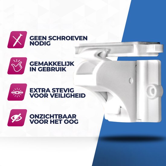 Roegaarden Kinderslot Kastjes - Kastbeveiliging Voor Kinderen - Kinderslot magneet - 4 stuks