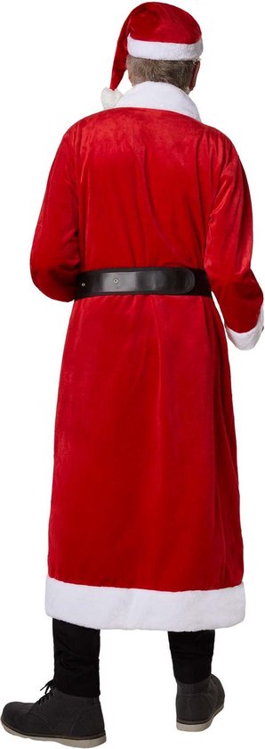 Dressforfun Mantel kerstman klassiek XXL - verkleedkleding kostuum halloween verkleden feestkleding carnavalskleding carnaval feestkledij partykleding - 303467