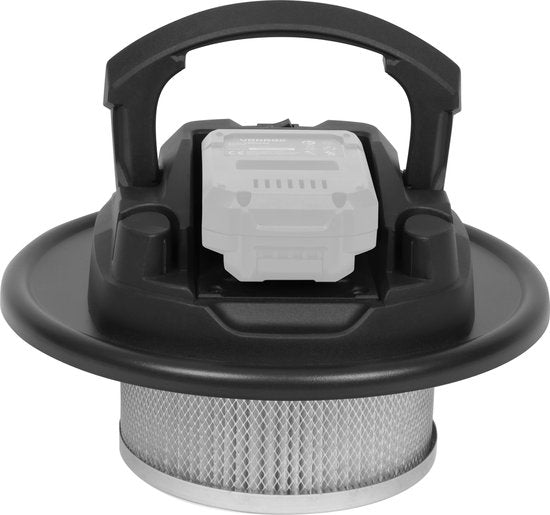 VONROC Accu aszuiger VPower 20V – 12L reservoir – HEPA-filter - Zonder accu & lader