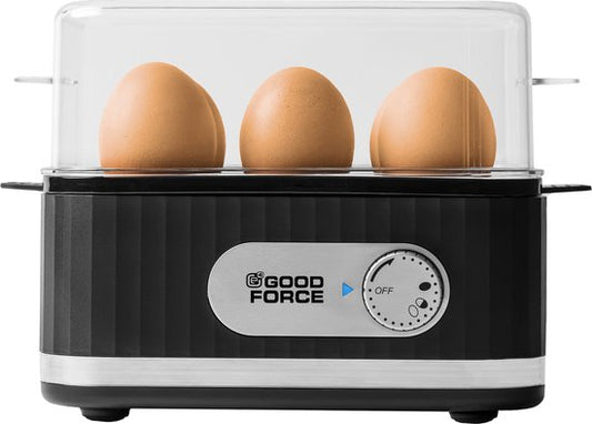 Elektrische GoodForce eierkoker - voor 1 - 6 eieren - met timer en alarm