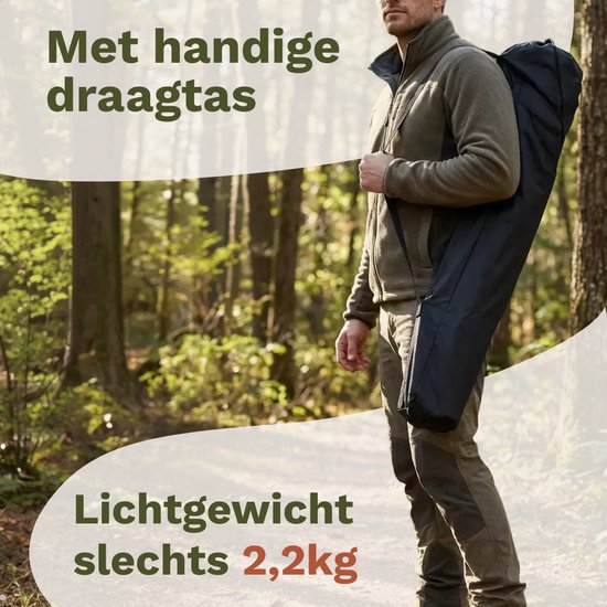 TRVLMORE Campingstoelen - Opvouwbaar - 2-Pack - 120KG Draagvermogen - Incl. Draagtas - Klapstoel - Visstoel - Kampeerstoel - Vouwstoel - Zwart